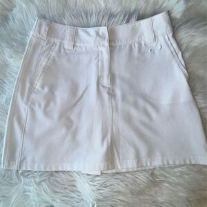 Oakley Women's White Tennis Golf Pickleball Skirt with Pockets Size 8